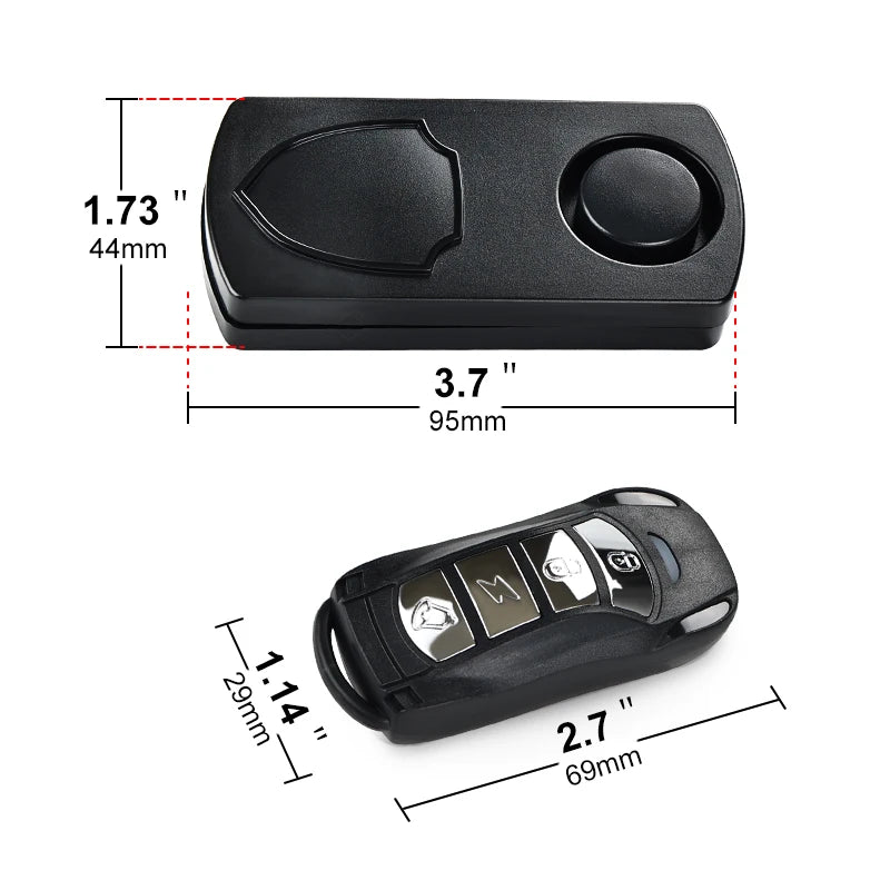 Waterproof Wireless Remote Anti-theft Alarm For Motorcycles